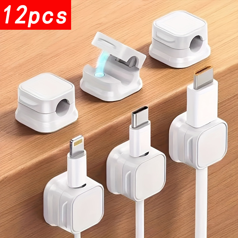 Office Tech Typing - 12er-Pack Kabelmanagement-Clips – Der ultimative Kabel-Organizer