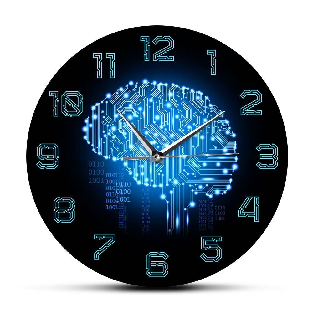 Tech Brain Wanduhr Binärcode K – Tech Office Wall Decor Bewertung und Preis
