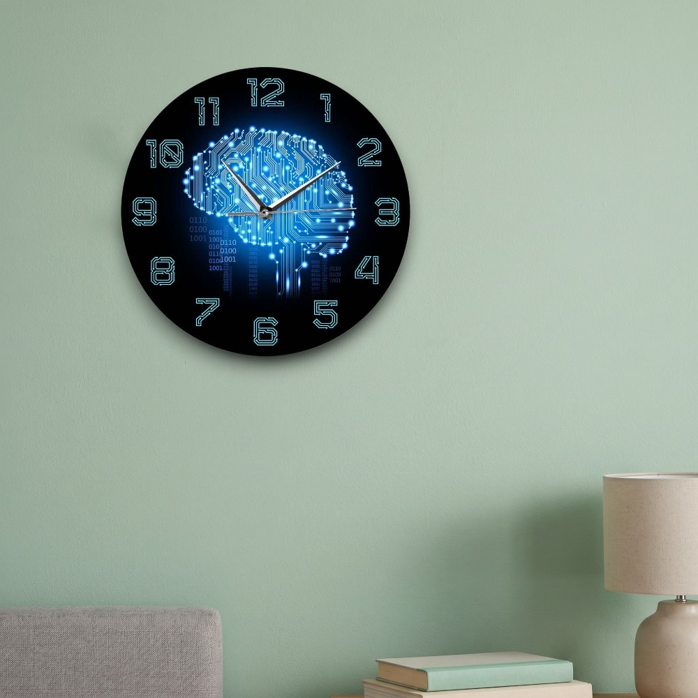 Tech Brain Wanduhr Binärcode K – Tech Office Wall Decor Bewertung und Preis