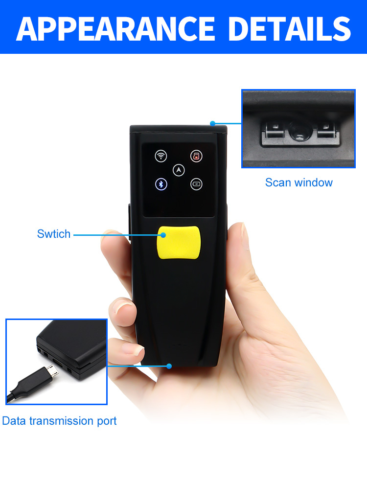 Tragbarer Handheld-Mini-QR-Cod – Barcode Scanner 2D Bewertung und Preis