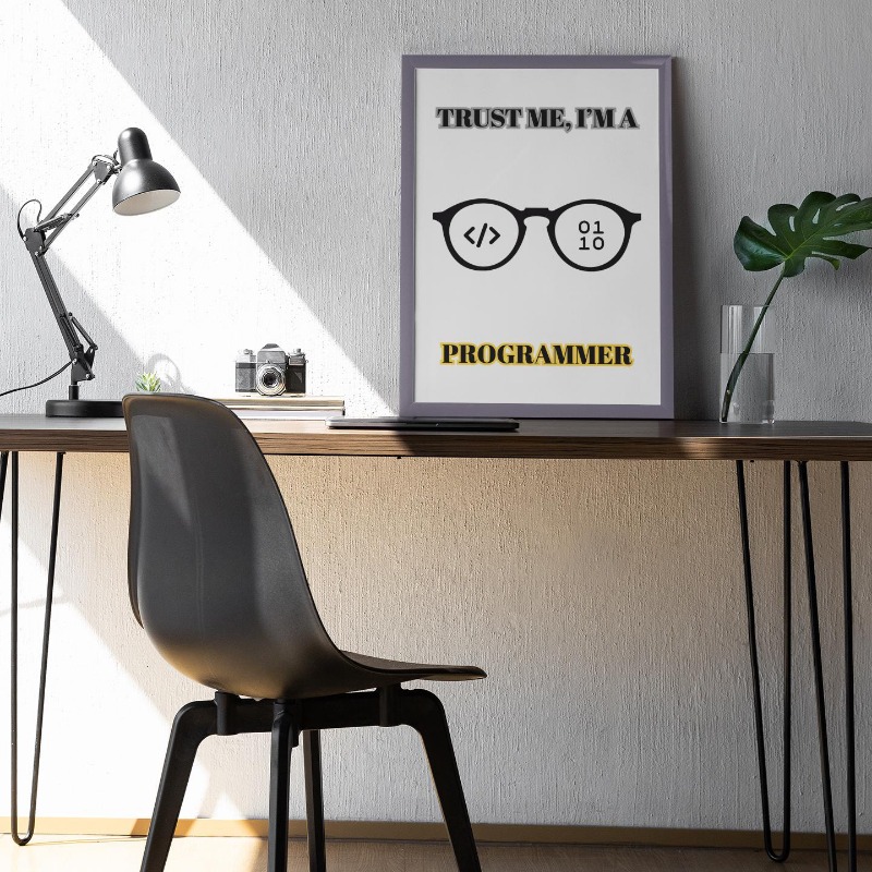Lustiges Programmierer-Poster  – Office Tech Software Bewertung und Preis